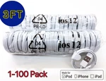 Lot 1-100PACK Usb Charger Cable Cord For Apple Iphone 7P 8 Xr 11 12 13PRO Max. Fixed Price $59.89.