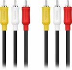 Insignia 6FT Composite Audio/video Three-cable For Tv Stereo Gaming System. Fixed Price $9.98.