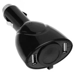 IMPORTER520 Black 2-PORT Usb Car Charger Vehicle Power Adapter With Extra Socket. Fixed Price $8.15.