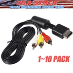 6 Feet Av To Rca Audio Video Composite Cable Cord For Sony PS1 PS2 PS3 Slim. Fixed Price $7.98.