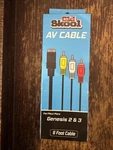 Old Skool Sega Genesis 2, 3, Nomad, Or 32X Standard Av Cable - 6FT New. Fixed Price $6.49.