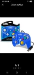 Blue Wired Gamecube Controller Old Skool. Fixed Price $22.00.