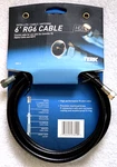 Ft Black RG6 Digital Hd Coaxial Satellite Tv Video Cable By Audiovox. Fixed Price $8.49.
