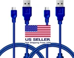 2PK Of 10FT Controller Micro Usb High Speed Cables Cord For PS4 Playstation. Fixed Price $8.25.