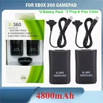 2PCS Rechargeable Battery Pack Usb 4800MAH Charger Cable For Xbox 360 Controller. Fixed Price $13.99.