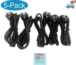 5-PACK: New Awin 5FT Type Schuko Cee To Iec C13 Pc European Power Cord. Fixed Price $23.99.