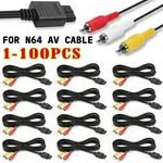 N64 Snes Gamecube Rca Av Tv Audio Video Stereo Cable Cord For Nintendo Lot. Fixed Price $63.84.