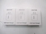 Insten 30W Dual Port Qc Fast Charger Adapter & Pd Type Charging - Lot Of. Fixed Price $21.80.