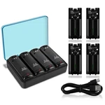 Wii Remote Charger Station With 4-PACK 2800MAH Rechargeable Batteries Usb. Fixed Price $25.25.
