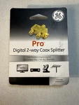 Jasco Ge Pro Digital 2-WAY Coax Splitter 33526. Fixed Price $5.00.