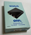 Onn Composite Av To Hdmi Adapter 1080P Quality (100008629) New Open Box. Fixed Price $12.50.