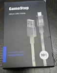 Gamestop Micro Usb Cable For PS4 Controller Charging & Data Transfer - 10FT. Fixed Price $8.99.