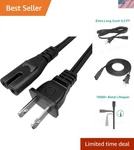 Reliable 8.2FT Figure Power Cord For Xbox One X/s - Black Durable Design. Fixed Price $26.55.