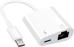 Usb C To Ethernet Adapter 2 In 1 RJ45 With Type Pd White. Fixed Price $28.41.