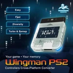 Brook Wingman PS2 Cross-platform Converter Adapter Transparent White Edition V26. Fixed Price $33.99.