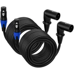 (20FT / Pack) Xlr Right-angle To Straight Female Microphone Extension .... Fixed Price $36.68.