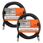 Gearlux Xlr Microphone Cable, Fully Balanced, To Female, 25 Feet - Pack. Fixed Price $33.58.