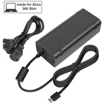 Slim Ac Power Supply Brick Charger Adapter Cable Cord For Microsoft Xbox 360. Fixed Price $18.99.