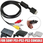 Playstation PS3 PS2 PS1 Console System Av Audio Video Cable Cord. Fixed Price $8.49.