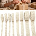 8ROLLS Vintage Lace Ribbon Trims Polyester Cotton Craft For Sewing Wedding Decor. Fixed Price $12.81.