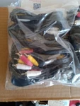 Lot Of 20 Av Male 3 Rca Audio Video Composite Cable Black (6 Feet). Fixed Price $45.00.
