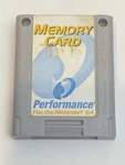 Nintendo Controller Memory Card N64 Performance P-302. Fixed Price $6.99.