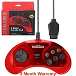 Retro-bit Official Sega Genesis 6-BUTTON Controller Pad For Red. Fixed Price $19.75.