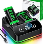 2*6200 Mwh Rechargeable Controller Battery Pack For Series S/xbox One. Fixed Price $21.98.