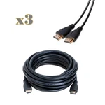 3-PACK 15FT 4K Hdmi Premium Cable 60HZ Full 3D 2160P Hdtv Pc PS5 Xbox Cord. Fixed Price $21.95.