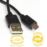 Double-sided Reversible Micro Usb To 2.0 Sync/charging Cable Cord. Fixed Price $6.95.