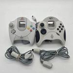 Sega Dreamcast Oem & Mad Catz Controller Lot Of 2 W/ Extention Cables - Tested. Fixed Price $40.85.