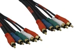 6FT-25FT Rca Rgbrw Component Audio Video A/v Cable M/m Gold Plated Hdtv 1080I. Fixed Price $17.57.
