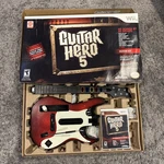 Nintendo Wii - Guitar Hero 5 Bundle & Game Complete Tested. Fixed Price $130.00.