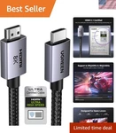 Connection Master: 6.6FT Hdmi 2.1 Cable, Unmatched 8K Performance & Dynamic Hdr. Fixed Price $21.99.