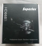 Superlux Professional Monitor Over Ear Headphone HD668B Semi-open Type Black. Fixed Price $65.00.