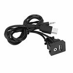 Dilwe Aux Extension Mount, Car Usb Panel Flush Jack Cable For Black. Fixed Price $22.60.