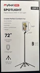 Mybat Pro Selfie Stick Spotlight Tripod Stand With 9"LED Ring Nob. Fixed Price $32.24.