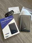 500GB External Hard Drive, 2.5''USB 3.0HDD Compatible Wz Mac, Xbox, PS4, Pc, Lap. Fixed Price $19.79.