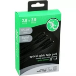 Gecko Optical Toslink Cables Digital Audio Visual 2M Male Ps 1 3 Xbox Cd. Fixed Price $20.05.
