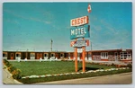 Lethbridge Alberta Crest Motel New Units Cable Tv Radio Flag Store Postcard. Fixed Price $8.85.