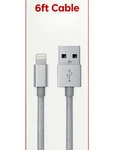 Talkworks Iphone Charging Cable 6FT Usb-a To Charger Gray Braided. Fixed Price $16.49.
