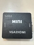 Gana VGA2HDMI Mini To Converter Adapter W/ Audio & Usb Power Black. Fixed Price $8.00.