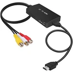 Rca To Hdmi Converter, Analog Composite Adapter Compatible Dvd Players. Fixed Price $9.89.