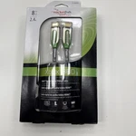 Rocketfish 8FT High-speed Hd Cable W/ethernet For Xbox 360 Green/gray. Fixed Price $17.99.