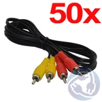 Wholesale Lot - 50X Rca Composite Av Cable Cord For 1985 Nintendo Nes Console. Fixed Price $86.99.