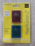 Official Oem Sony 8MB Memory Card 2-PACK Red/blue (playstation 2, PS2) Brand New. Fixed Price $49.99.