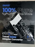 Doace 100% Sine Wave 500W Max 100/120V 50/60HZ Travel Adapter Converter. Fixed Price $44.95.