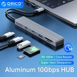 Orico 10GBPS 4 In Type-c Usb Hub 100W Pd 3.1 Sd Tf Expansion For Pc Laptop. Fixed Price $14.29.