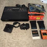 Atari 2600 Darth Vader Black Console With Games. Fixed Price $59.99.