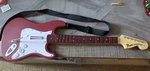 Nintendo Wii Rock Band 3 Fender Stratocaster Red Guitar Model 96561 - No Dongle. Fixed Price $74.99.